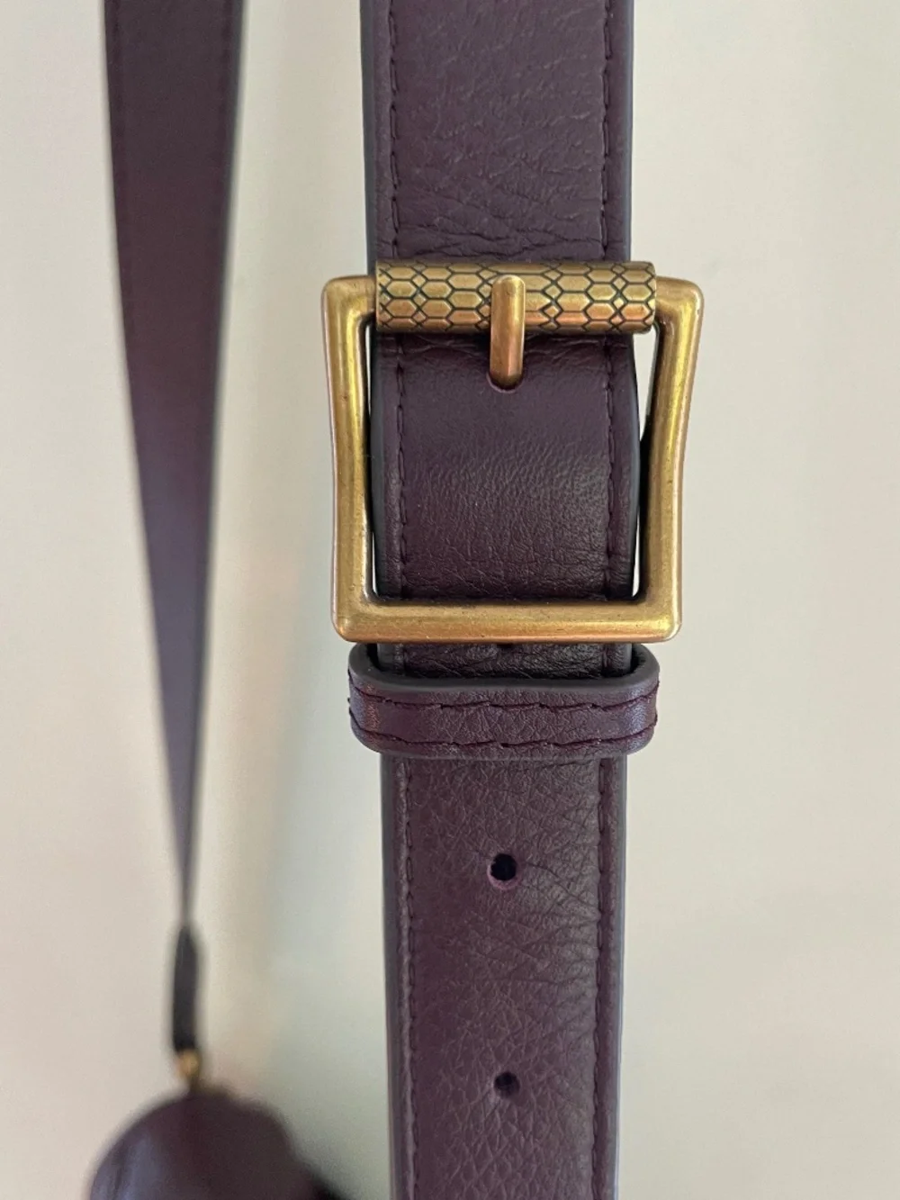 Aimee Kestenberg Fierce & Fab Leather Saddle Bag In Oxblood EUC